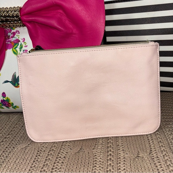 Betsey Johnson Bundle Pink Jumbo Bow & Floral Design Satchel/Shoulder Bag - Picture 12 of 16